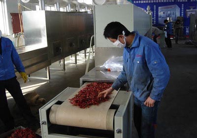 匡老五辣業(yè)微波殺菌與密封包裝